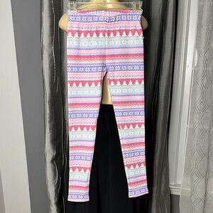 Gymboree Girls Sz 12 Snowflake Cozy Leggings Little Snowflake multicolor